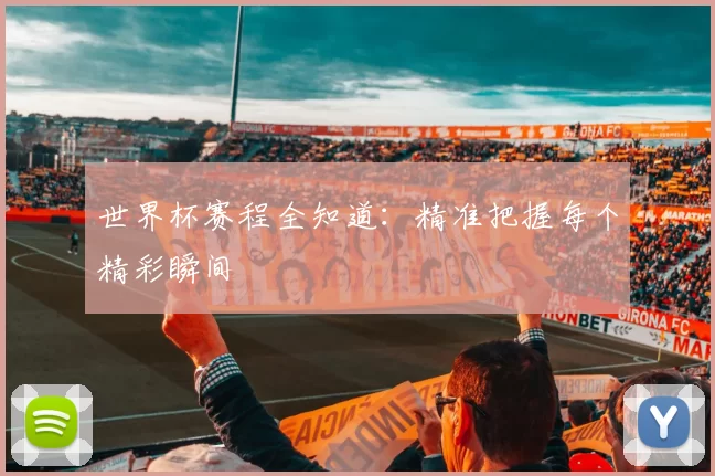 世界杯赛程全知道:精准把握每个精彩瞬间