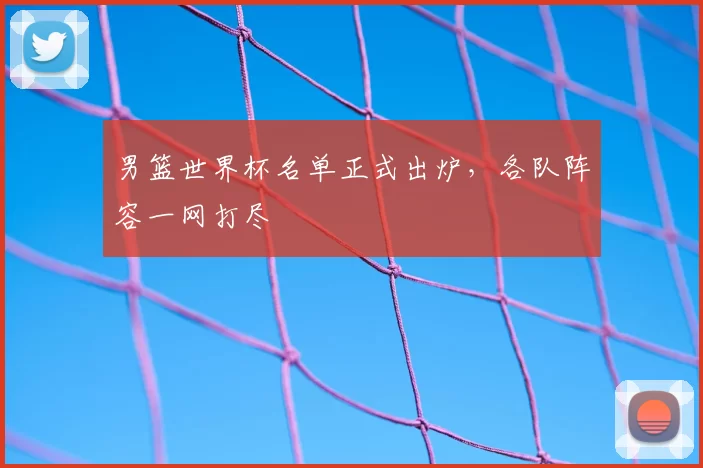 男篮世界杯名单正式出炉，各队阵容一网打尽