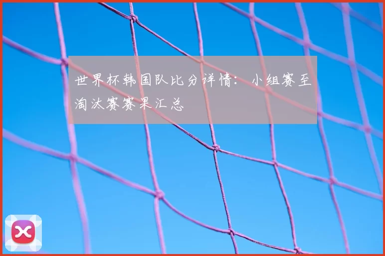 世界杯韩国队比分详情：小组赛至淘汰赛赛果汇总